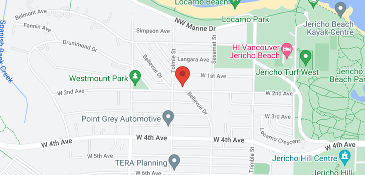 map of 4580 W 1ST AVENUE